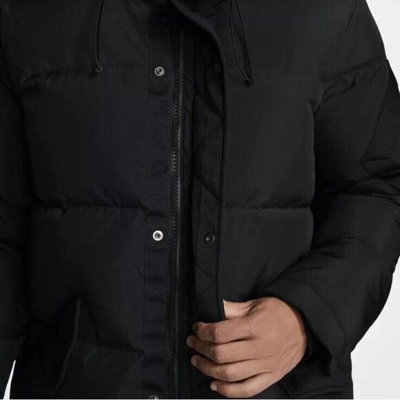 Nike Air Jordan Wings Down Parka Winter Jacket Coat Black BQ4170-010 Mens L - Picture 9 of 16